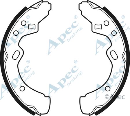 APEC BRAKING stabdžių trinkelių komplektas SHU433